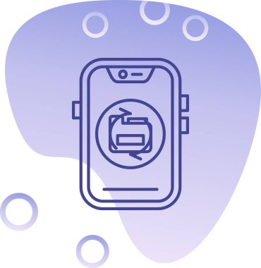 cep telefonu ikonu vektör illüstrasyonu