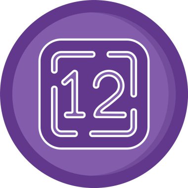 Tek bir simgenin vektör illüstrasyonu