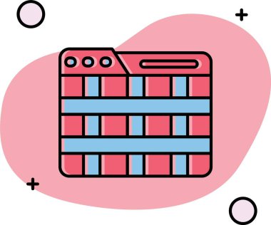 Takvim simgesi vektör illüstrasyonu