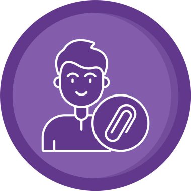 Mor toplu bir kadının vektör çizimi