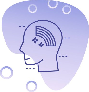 Vektör Beyin simgesi illüstrasyonu