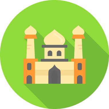 Vektör cami simgesi, basit illüstrasyon