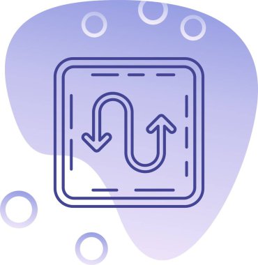 Benzersiz hava balonu vektör simgesi