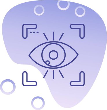 Göz simgesi, vektör illüstrasyon tasarımı