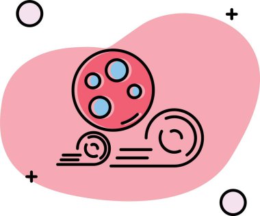 kalp ve aşk ikonu. vektör illüstrasyonu