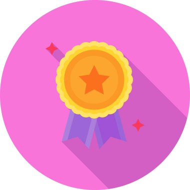 Madalya ödülü vektör simgesi