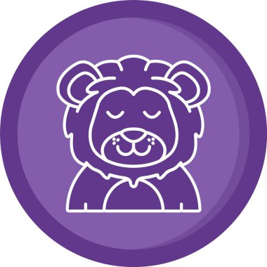 Yüz kabartma vektör simgesine sahip eşsiz bir maymun