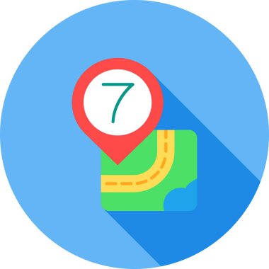 rota konumu simgesi, çizgi film biçimi