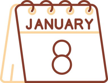 Ocak takvim günü simgesi