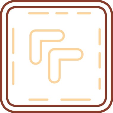 Modern yol simgesinin vektör illüstrasyonu