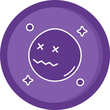 güzel ve şirin çizgi vektör çizgisi simgesi