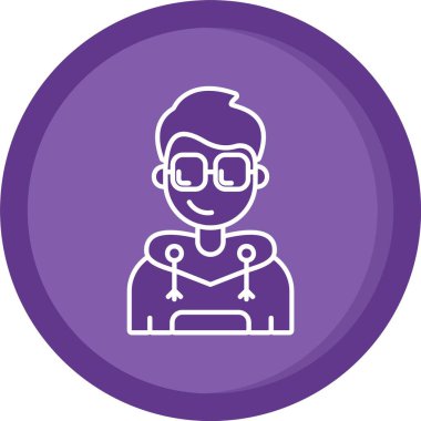 Bebek simgesi olan bir kadının vektör illüstrasyonu