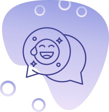 Gülen yüzlü konuşma balonu