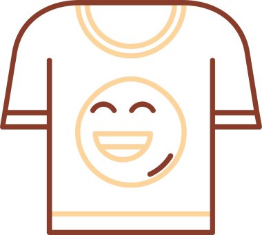 Gülümseyen mutlu gülümseme ikonu. vektör illüstrasyonu