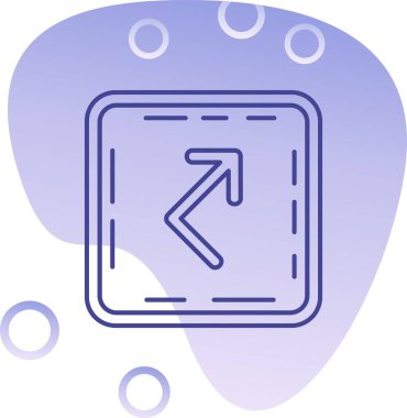 Bir daire simgesinin mavi arkaplanının vektör çizimi