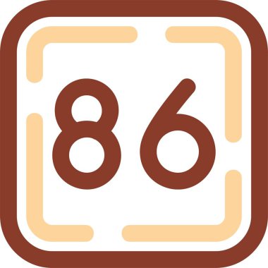 8 numaralı vektör simgesi