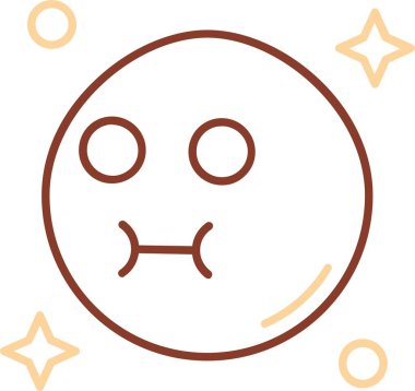 İfade simgesi tasarımı, renkli illüstrasyon