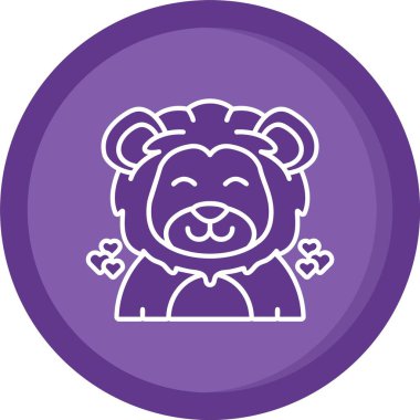 Benzersiz panda başı vektör çizgisi simgesi