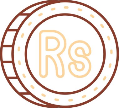 Bozuk para. Web simgesi basit illüstrasyon