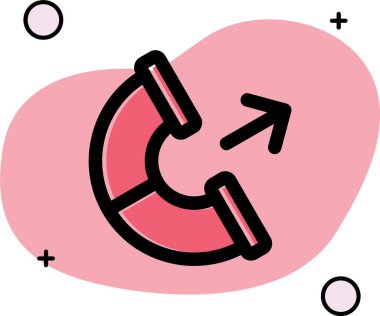 Kalp Simgesi Tasarım Vektörü İllüstrasyonu