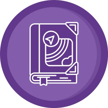 Modern eğitim ikonunun vektör illüstrasyonu