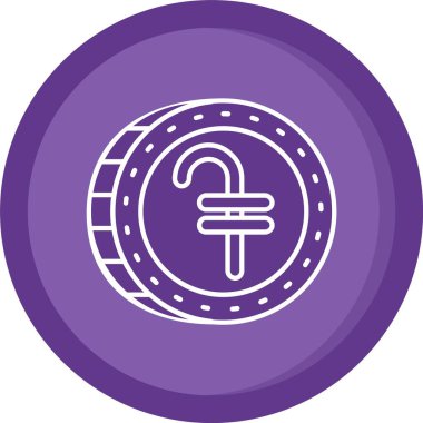 güzel at nalı vektör çizgisi simgesi