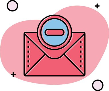 e- posta simgesi. dizin e- posta posta vektör simgesi rengi izole edildi