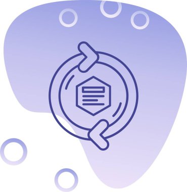 balık simgesi vektör illüstrasyonu