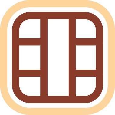 Beyaz arkaplandaki harf simgesinin gösterimi