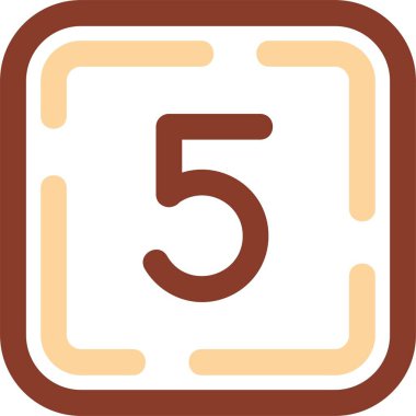 beş dört beş simge, basit tasarım