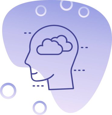 Beyin simge tasarlamak vektör