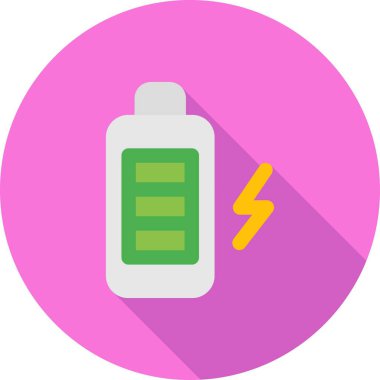 Pil simgesi, basit vektör illüstrasyonu