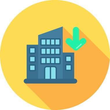 Otel düz vektör simgesi arzusu