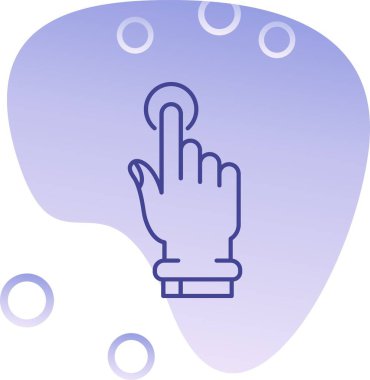 parmak simgesi vektör çizimi çizimi