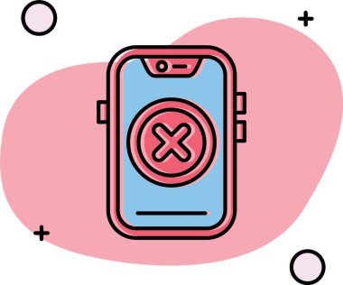 Cep telefonu simge tasarlamak vektör