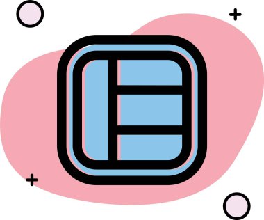 Bir yay ile mavi kalbin vektör illüstrasyonu