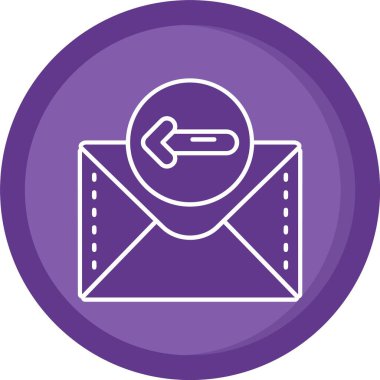 Vektör iletisi Simgesi illüstrasyonu