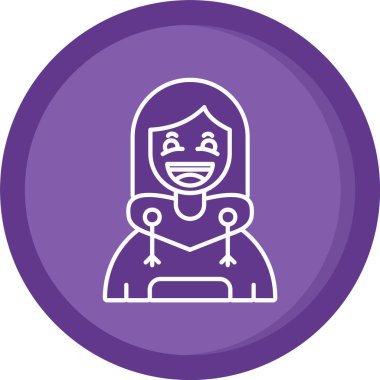 Kışlık kıyafet ikonu olan kadın.