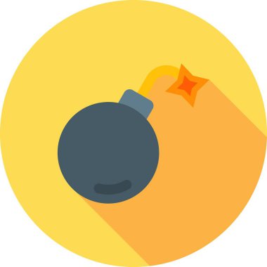 bomba vektör simgesi gösterim vektörü