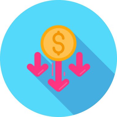 Dolar simgesi vektör illüstrasyonu