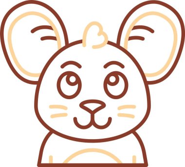 hayvan simgesi, vektör illüstrasyonu