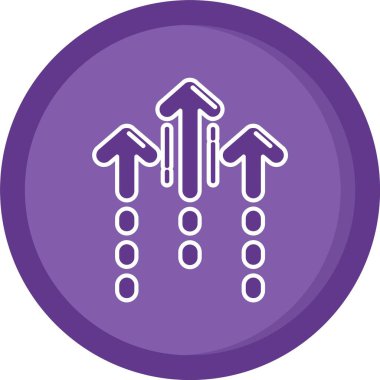 Bir ağaç simgesinin vektör illüstrasyonu