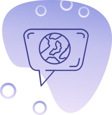 dünya simgesi, vektör illüstrasyonu