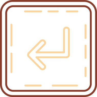 ok sağ yön simgesi ana hat biçiminde