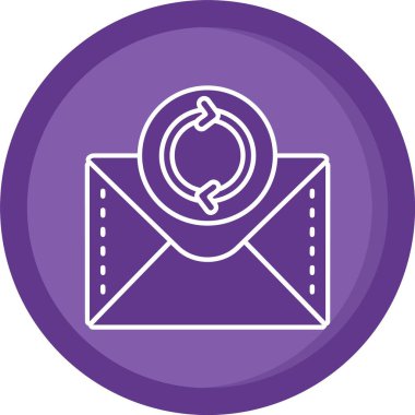 Posta simgesinin vektör illüstrasyonu