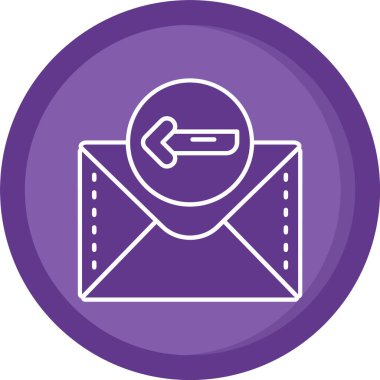 Vektör E- posta simgesi illüstrasyonu