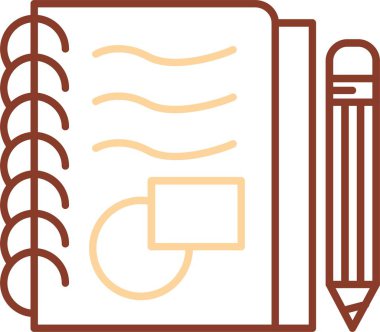 dizüstü, kalem ve kalem simgesi, vektör illüstrasyonu