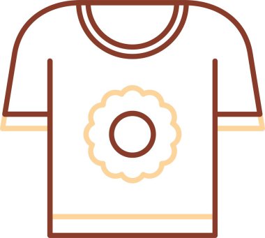 Güzel Gömlek Vektörü Glyph simgesi