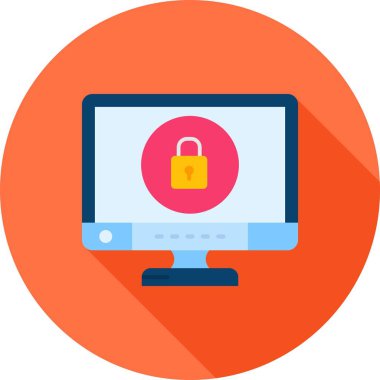 Dizüstü bilgisayar simgesinin vektör çizimi