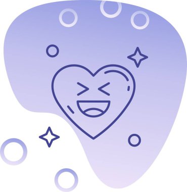 Mutlu yüz simgesi, vektör çizimi